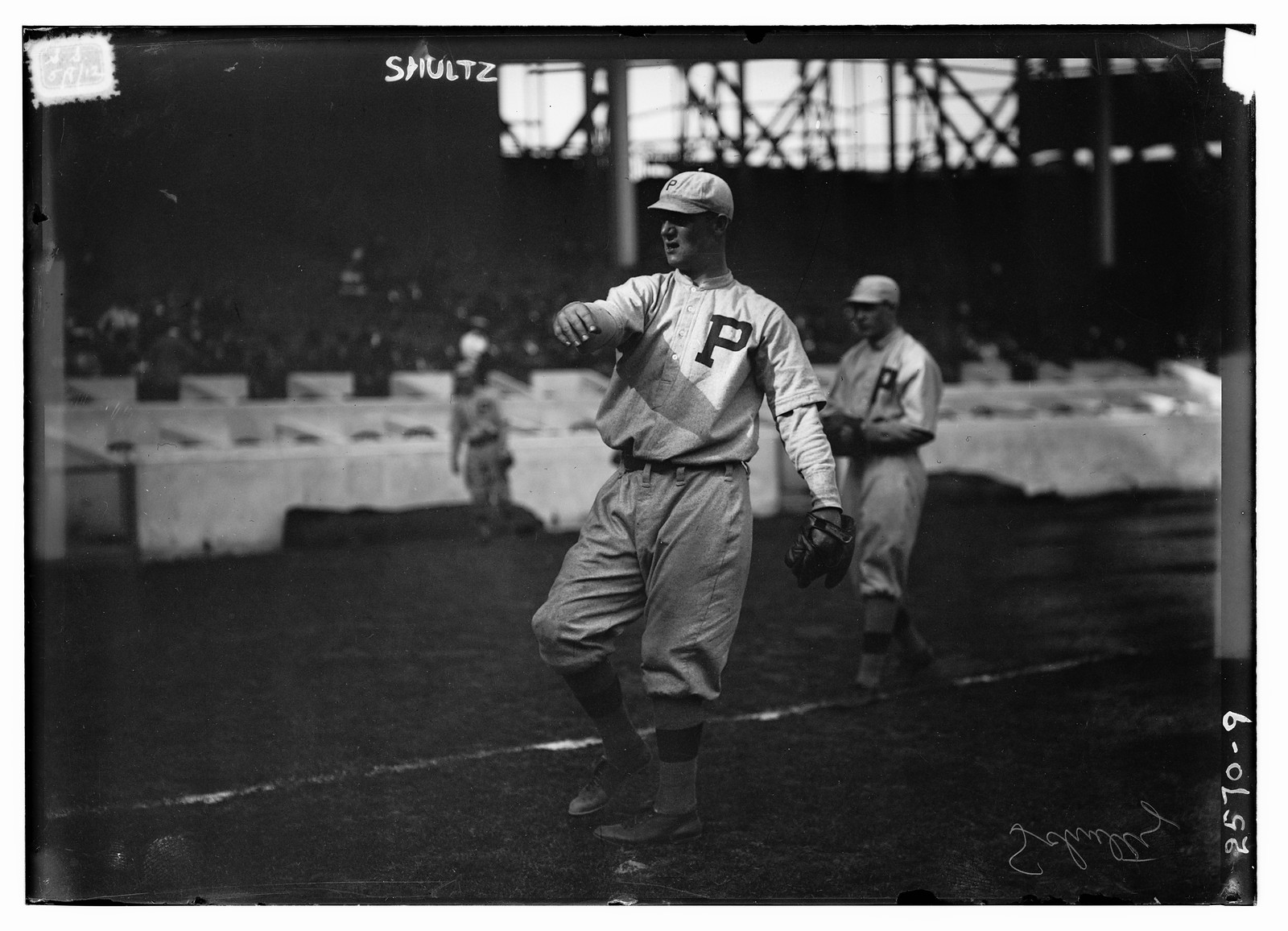 Wallace "Toots" Shultz, Philadelphia NL (baseball), [1912] — historic photograph
