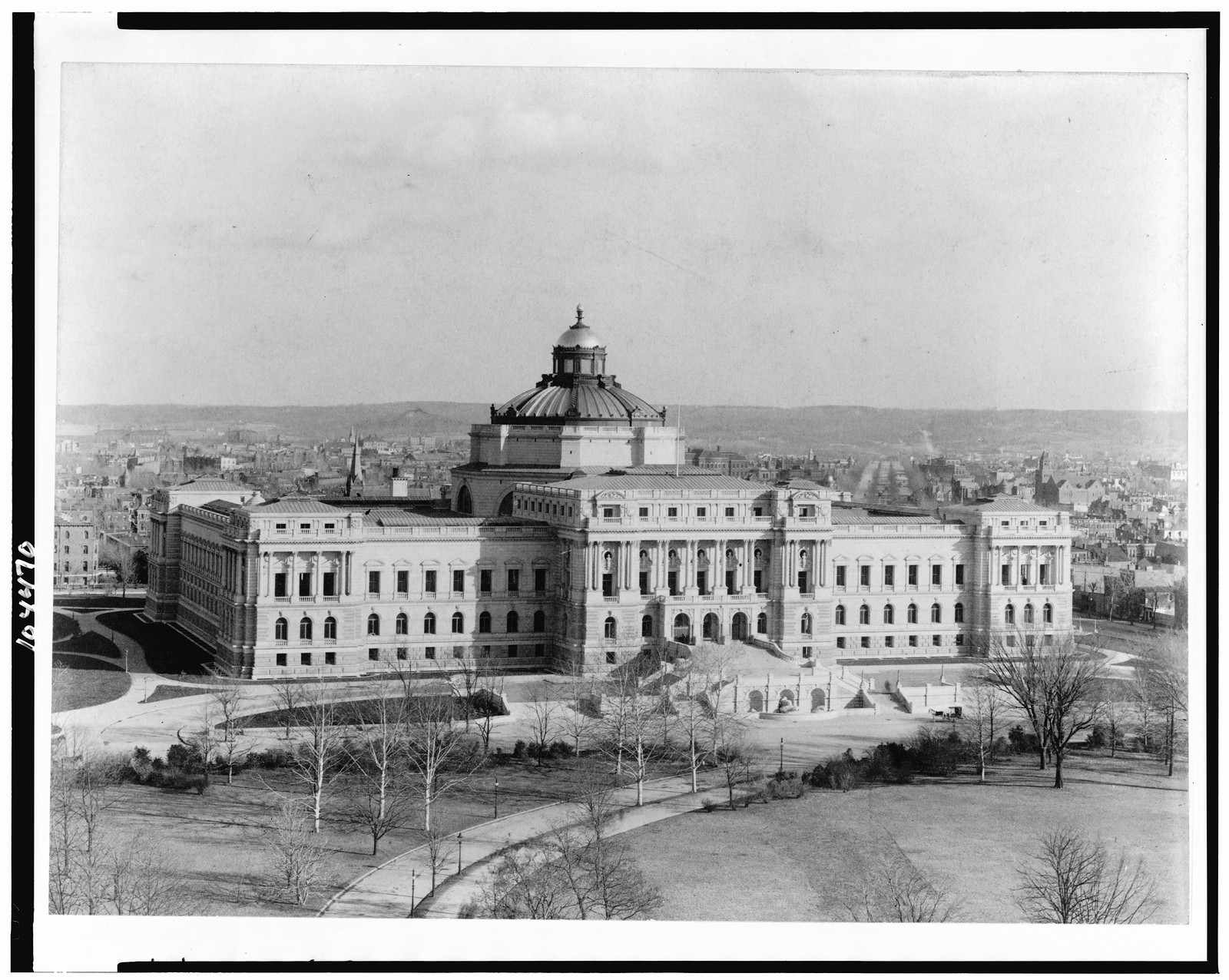 Library of Congress, front elevation, [between 1896 and 1900(?)] — historic photograph