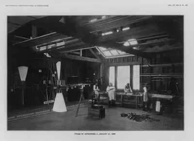 Frame of aerodrome A, January 31, 1900