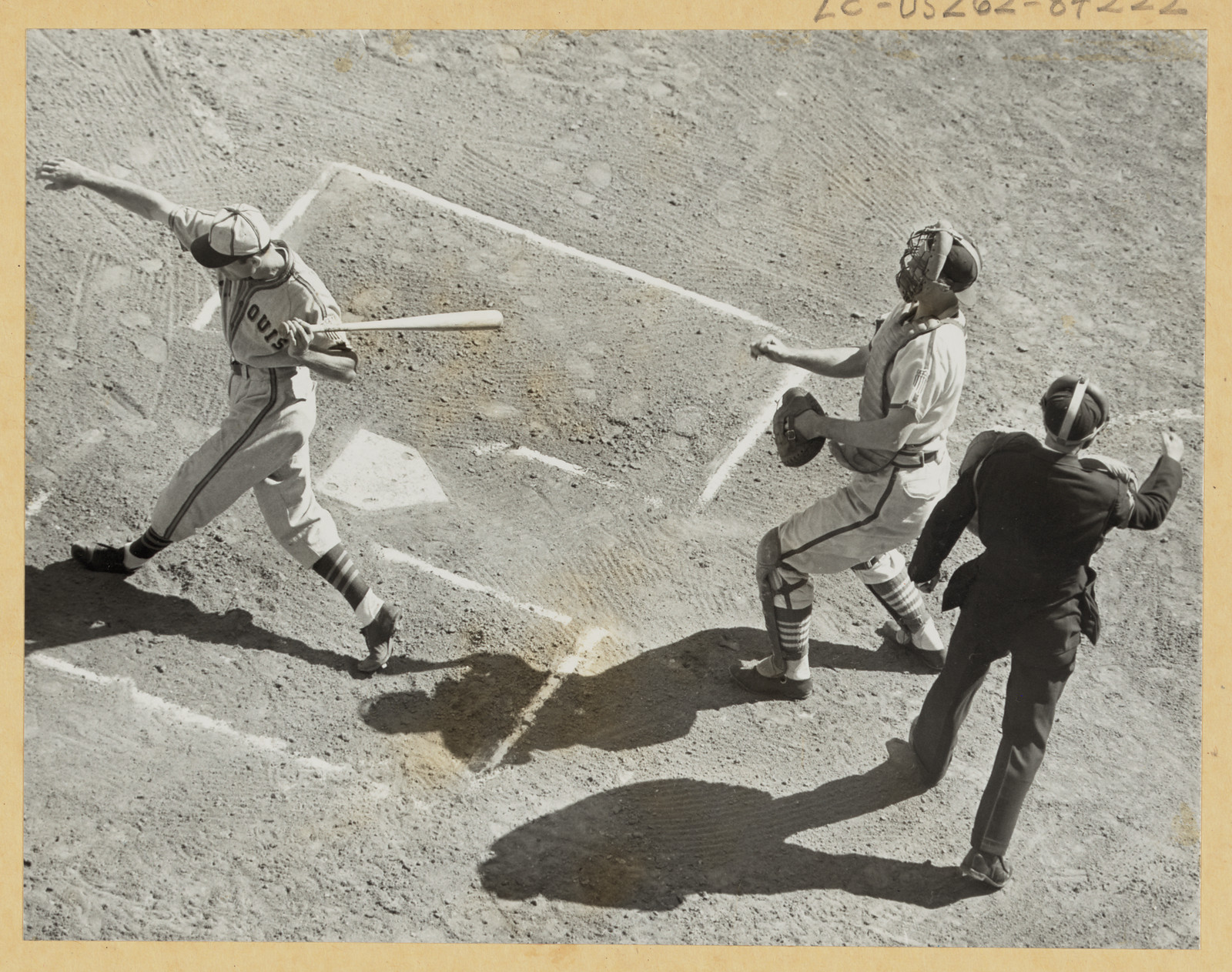 scene during second game of 1944 world series — historic image