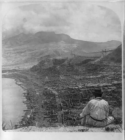[Views of Martinique after eruption of Mt. Pelee]