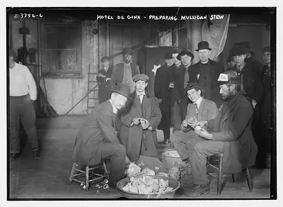 Hotel de Gink -- preparing Muligan stew