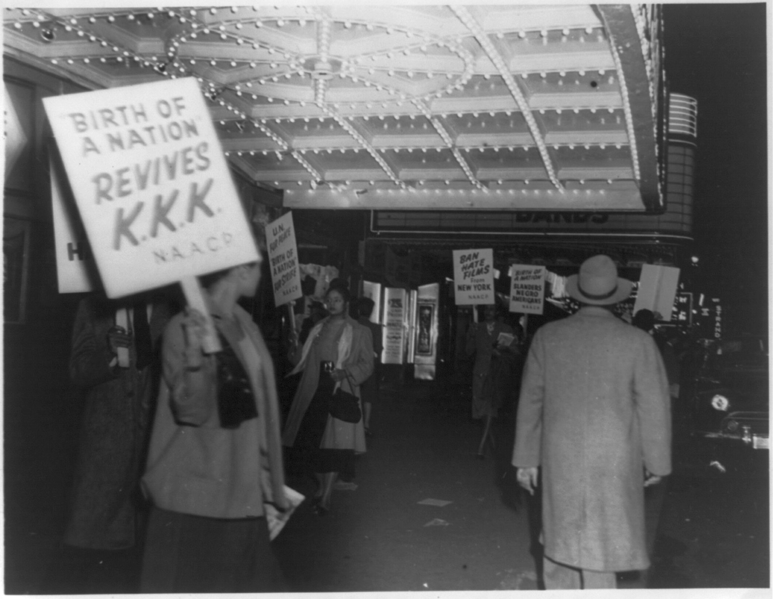 Historic Photo Print - New York City - NAACP members picketing outside — historic print