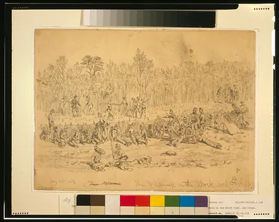 The Wilderness, on the Brock road, 2nd Corps--May 11th 1864 / E.F.