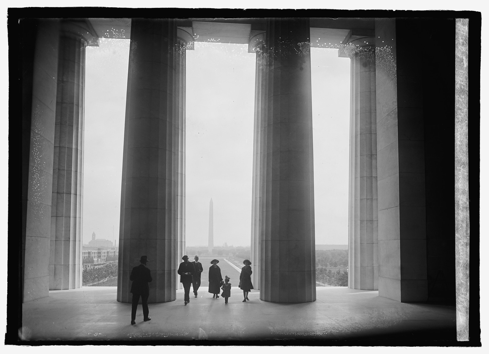 Vista of Monument from Lincoln Memorial, 5/5/22, [19]22 May 5. — historic photograph