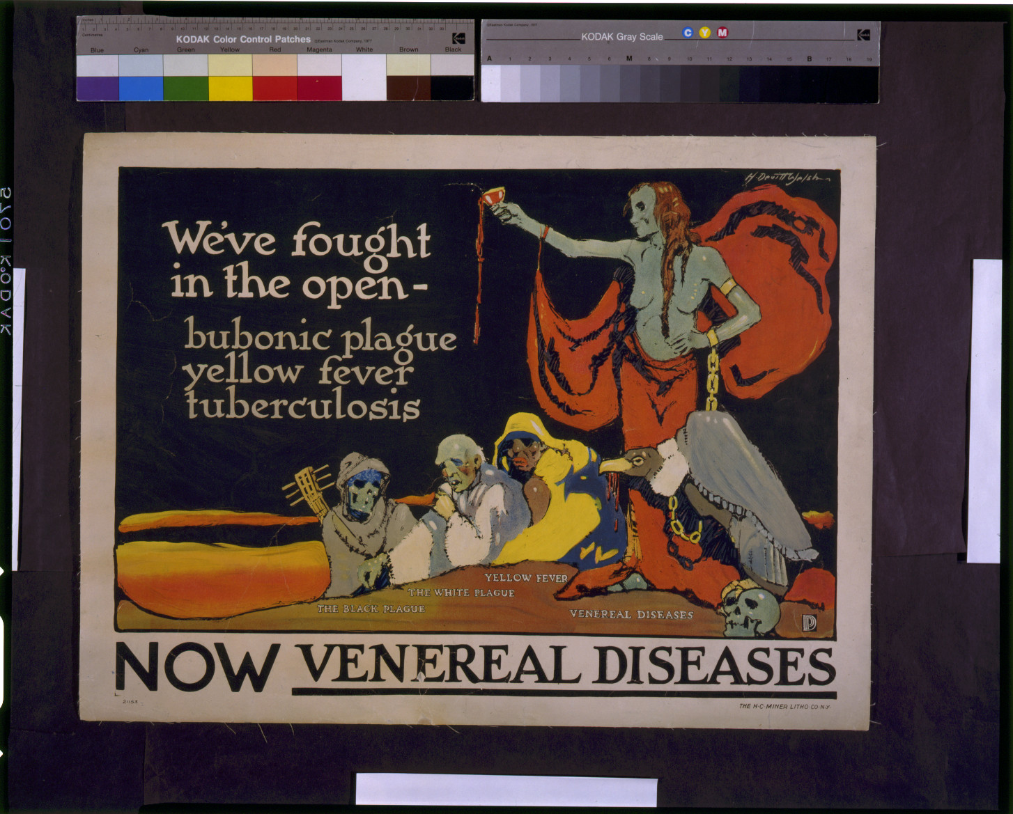 Weve fought in the open - bubonic plague yellow fever tuberculosis--now venereal diseases / H. Dewitt Welsh., 1918 — vintage poster