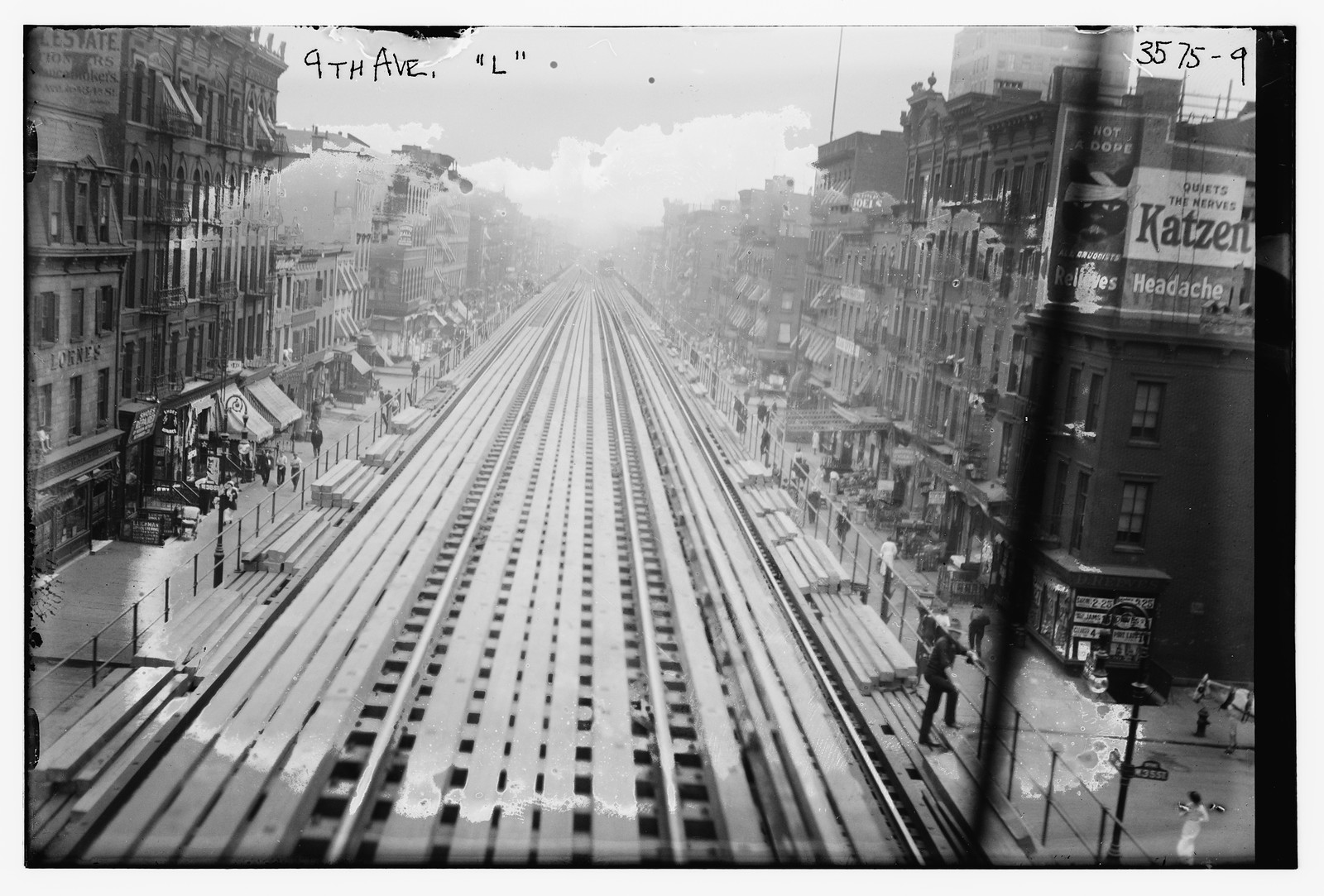 Express track 9th Ave. "L", n/a — historic photograph
