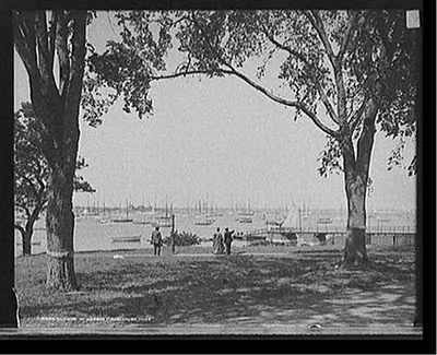 Glimpse of harbor, Marblehead, Mass.