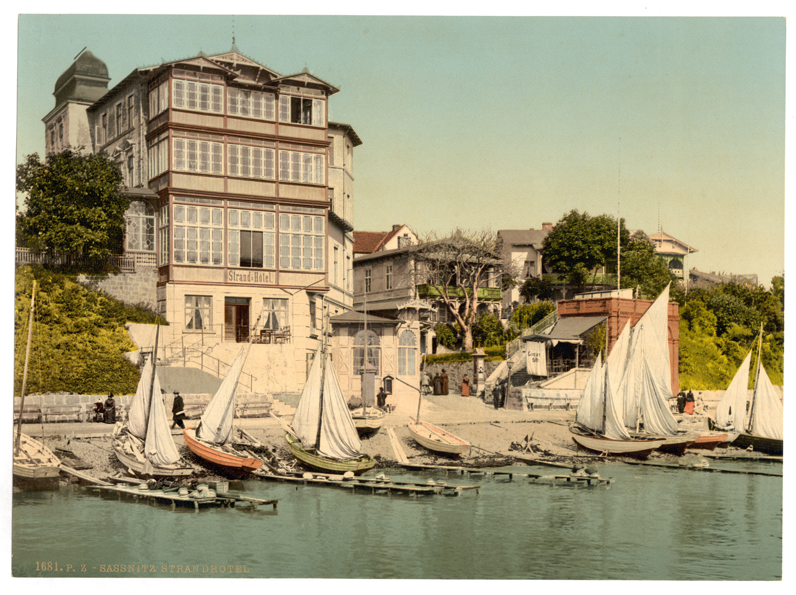 Strand Hotel Sassnitz Isle of Rugen Germany, [between ca. 1890 and ca. 1900]. — historic print