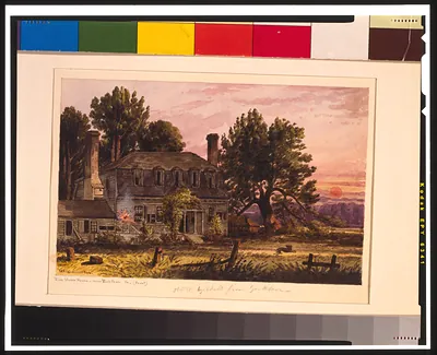 The Moore House near Yorktown, Va. (Front) / McIlvaine.