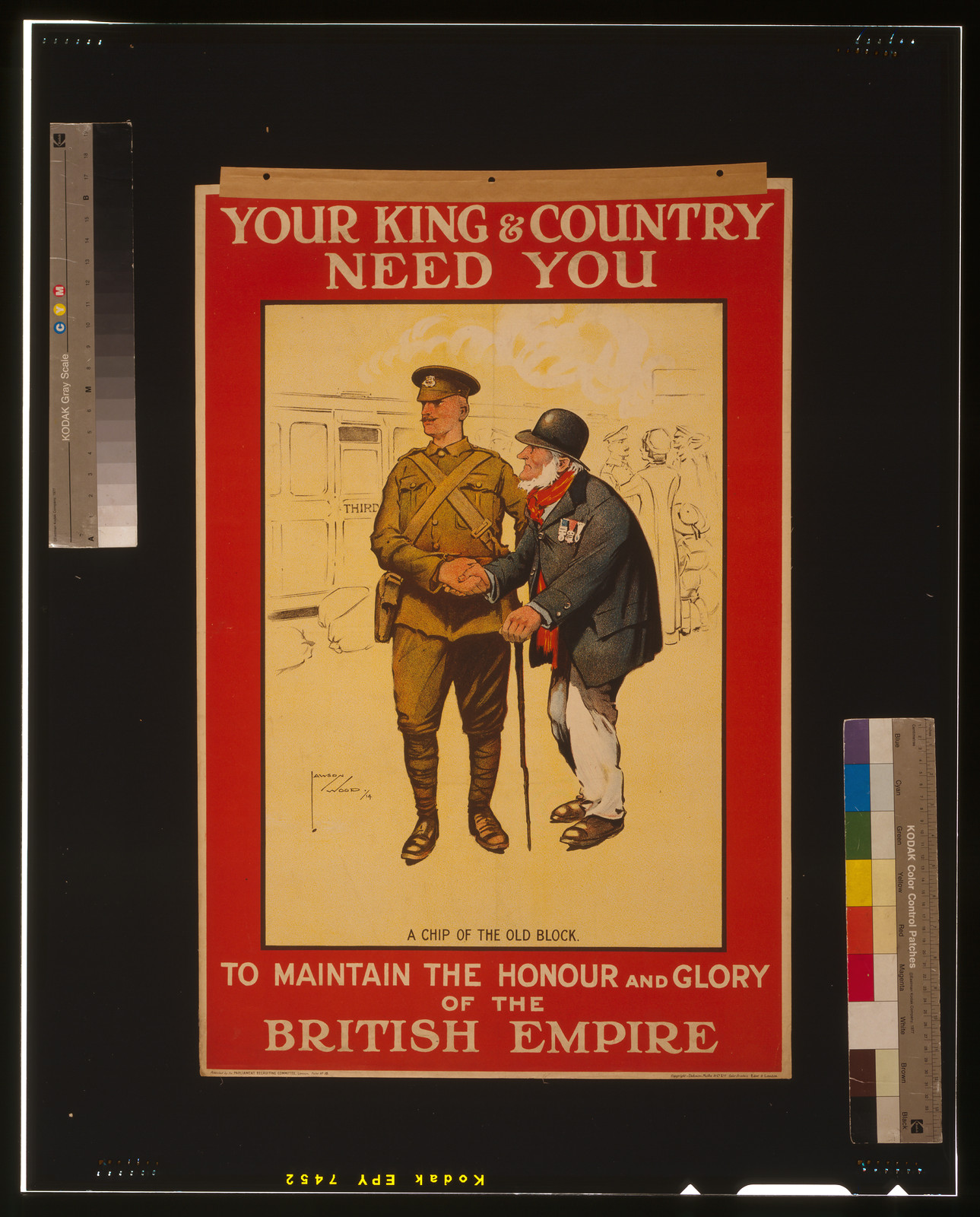 Your King & Country Need You: A Chip of the Old Block, 1914 — historic image