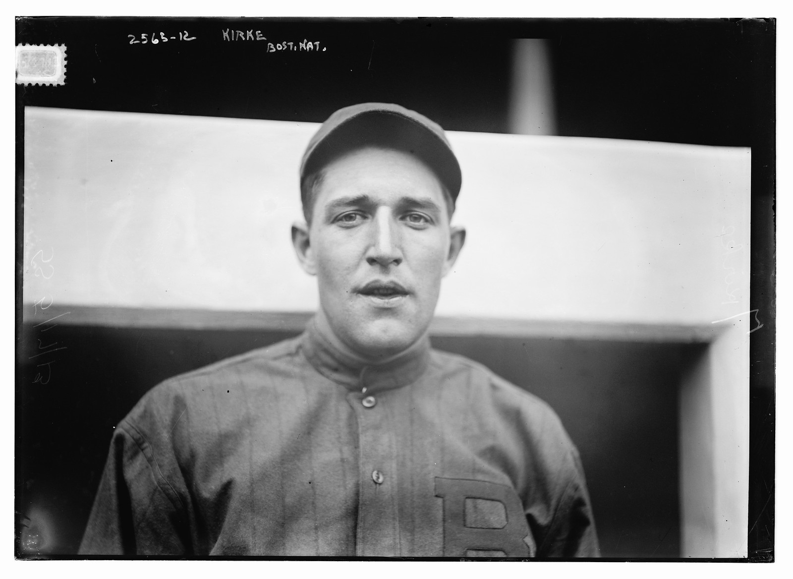 Jay Kirke, Boston NL (baseball), [1913] — historic photograph