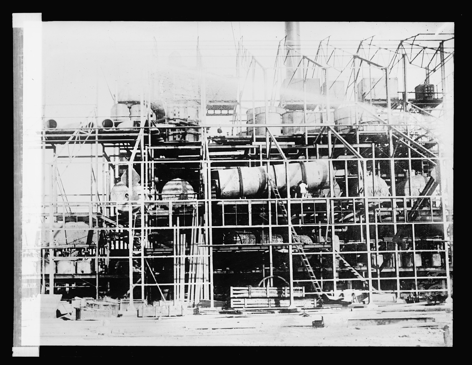 Sugar Refinery in course of construction at Cartavia, Peru (No. 66), [between 1910 and 1935] — historic photograph