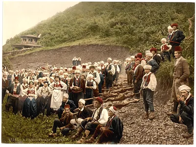A group of peasants Bosnia Austro-Hungary