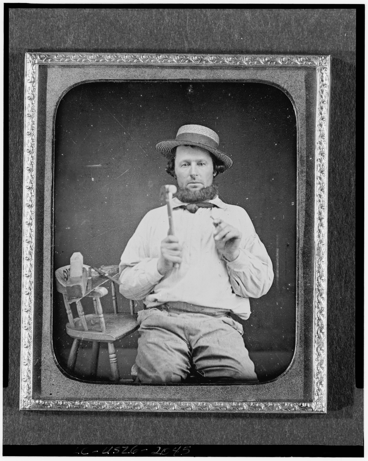 Occupational portrait o, 1840 — historic photograph