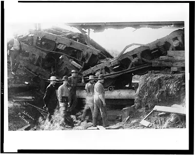 [Railroad accident near Chatsworth, Illinois, Aug. 11, 1887] / Johnson, photo, Pullman.
