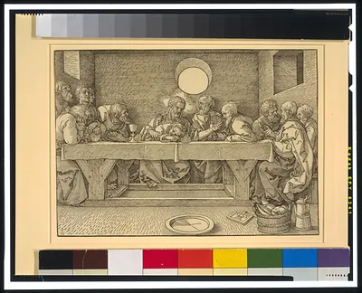 [Last Supper] / AD [monogram].