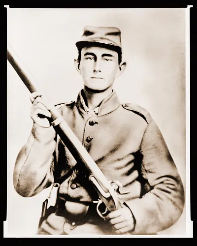 Enoch Hooper Cook Jr. Pvt Co. H. 38th Alabama Infantry C.S.A. half-length portrait