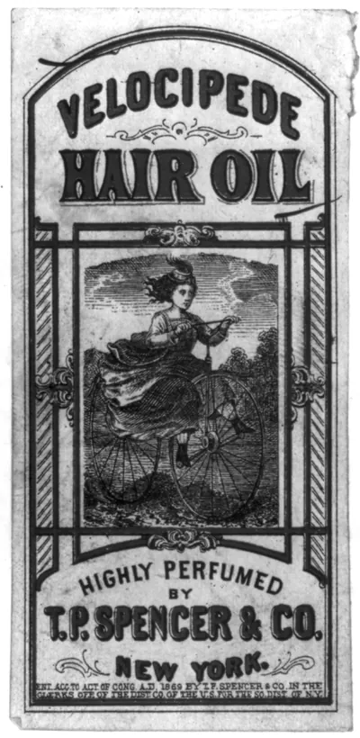 Velocipede hair oil - highly perfumed by T.P. Spencer & Co., New York