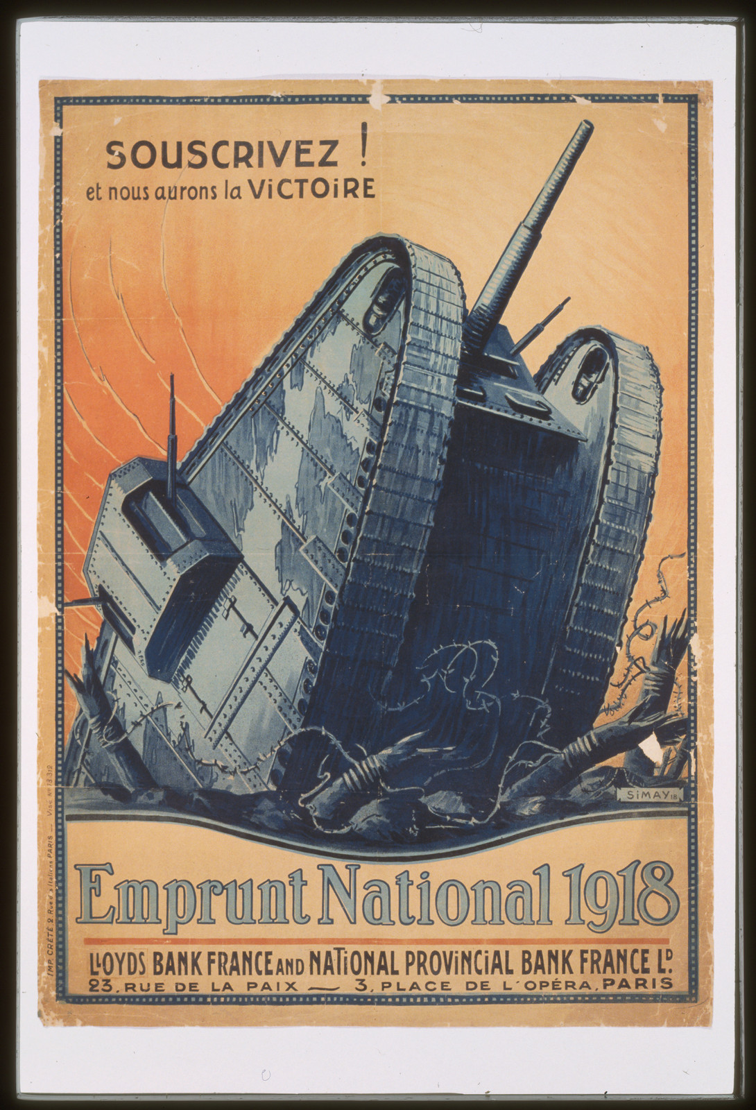 Souscrivez! et nous aurons la victoire. Emprunt National 1918, 1918 — vintage poster