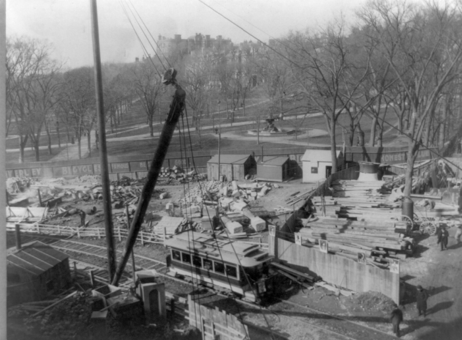 Boston Commons, Massachusetts c, 1897 — historic image