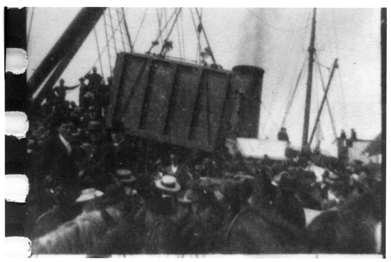 Horses loading for the Klondike, [no date recorded on caption card] — historic photograph