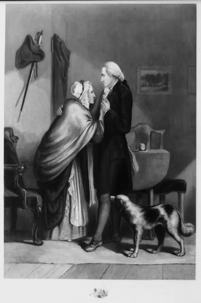 Washington's last interview with his mother