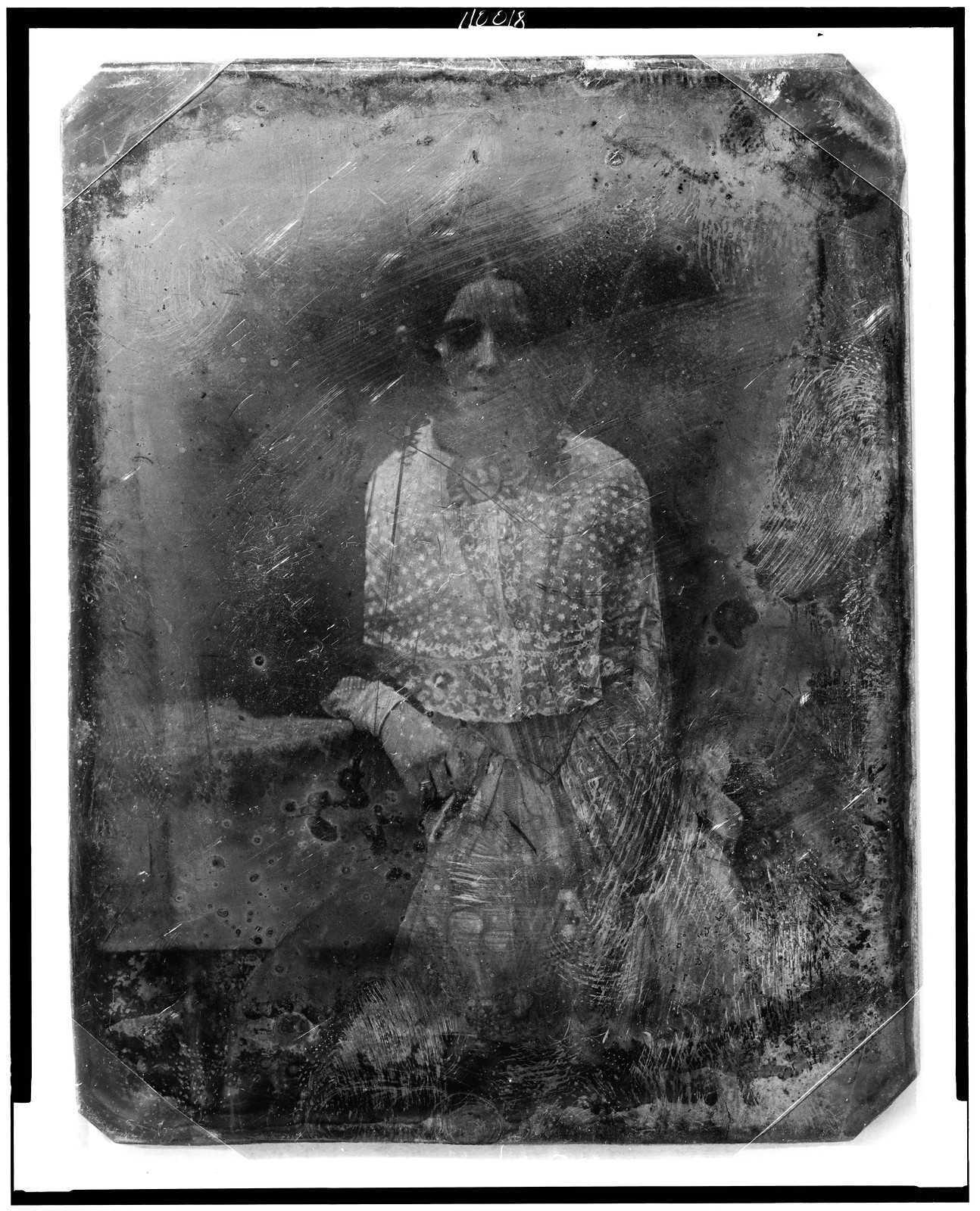 Unidentified woman thre, 1850 — historic photograph
