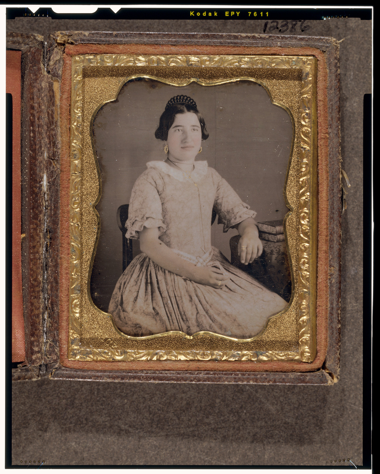 Unidentified woman thre, 1855 — historic photograph