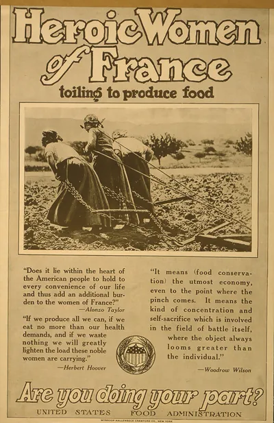 Heroic women of France toiling to produce food Are you doing your part?