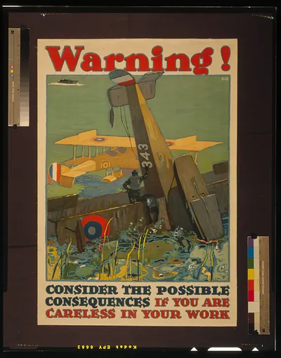 Warning! Consider the possible consequences if you are careless in your work / LN Britton Latham Litho. Printing Co.