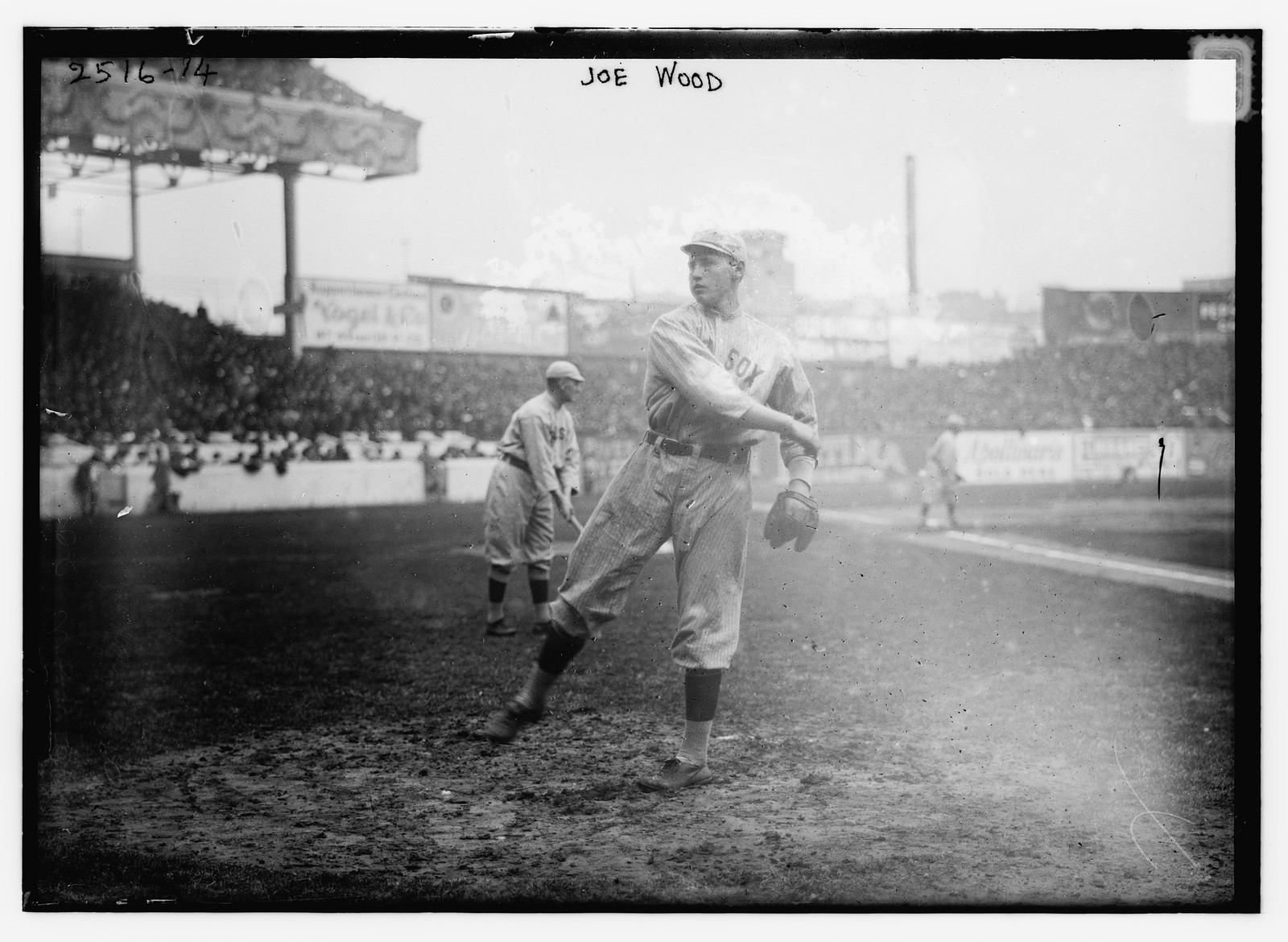 Joe Wood, Boston AL, at Polo Grounds, NY, during World Series (baseball), [1912] — historic photograph