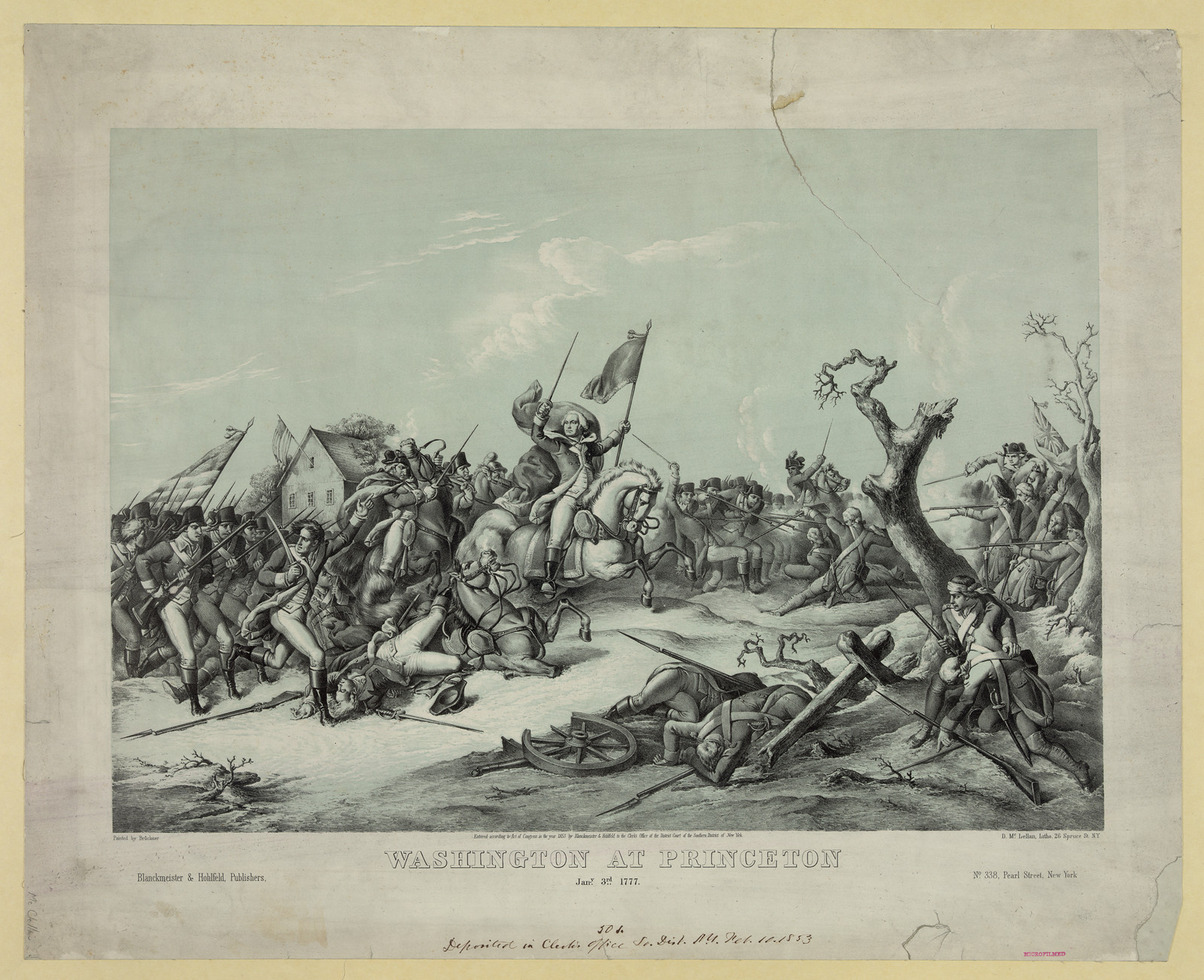 Washington at Princeton, Jan. 3d 1777 — historic image