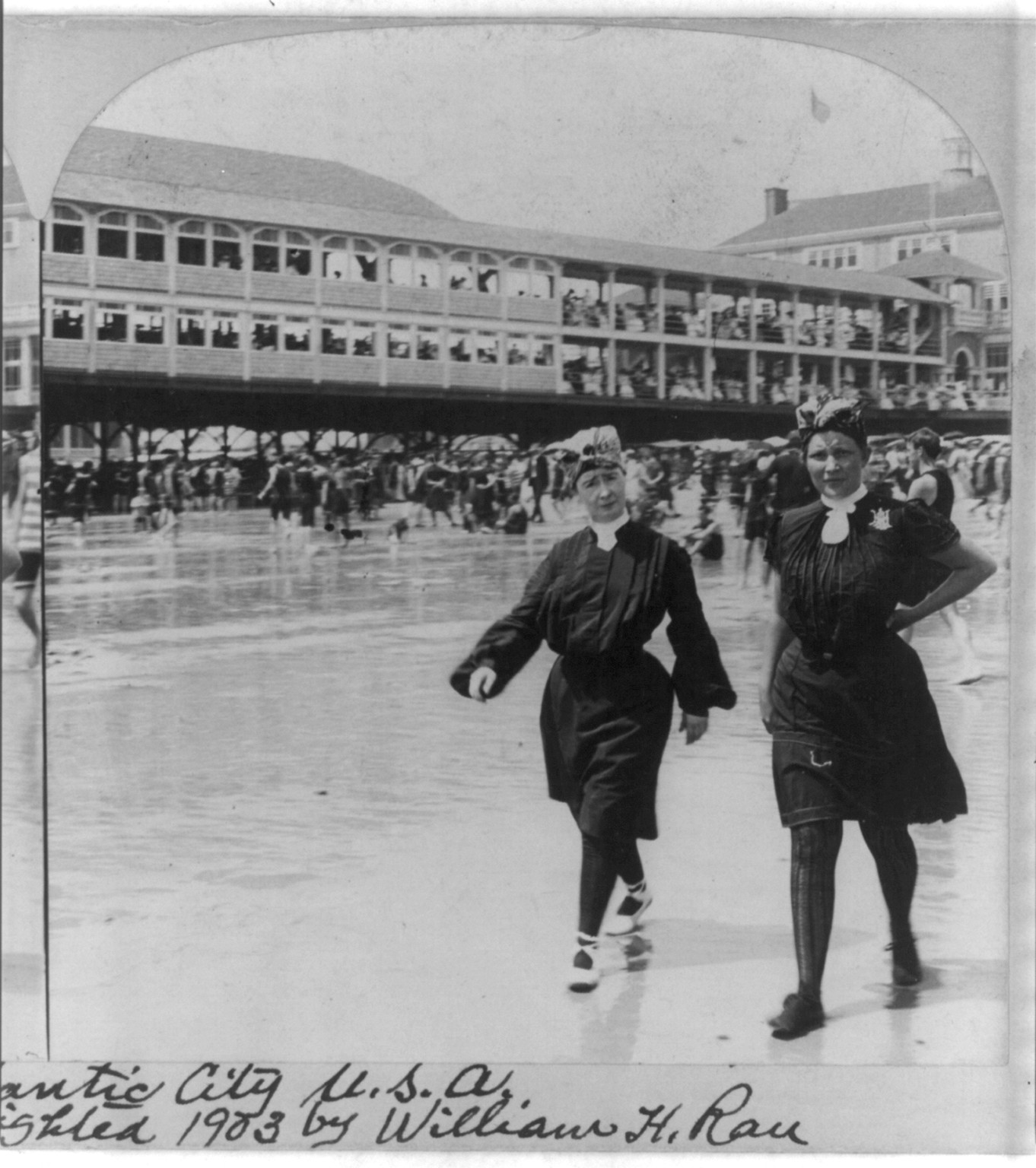 Only two of the endless throng, Atlantic City, c1903. — historic photograph