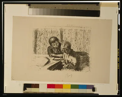 [La lettre] / PB ; P. Bonnard.