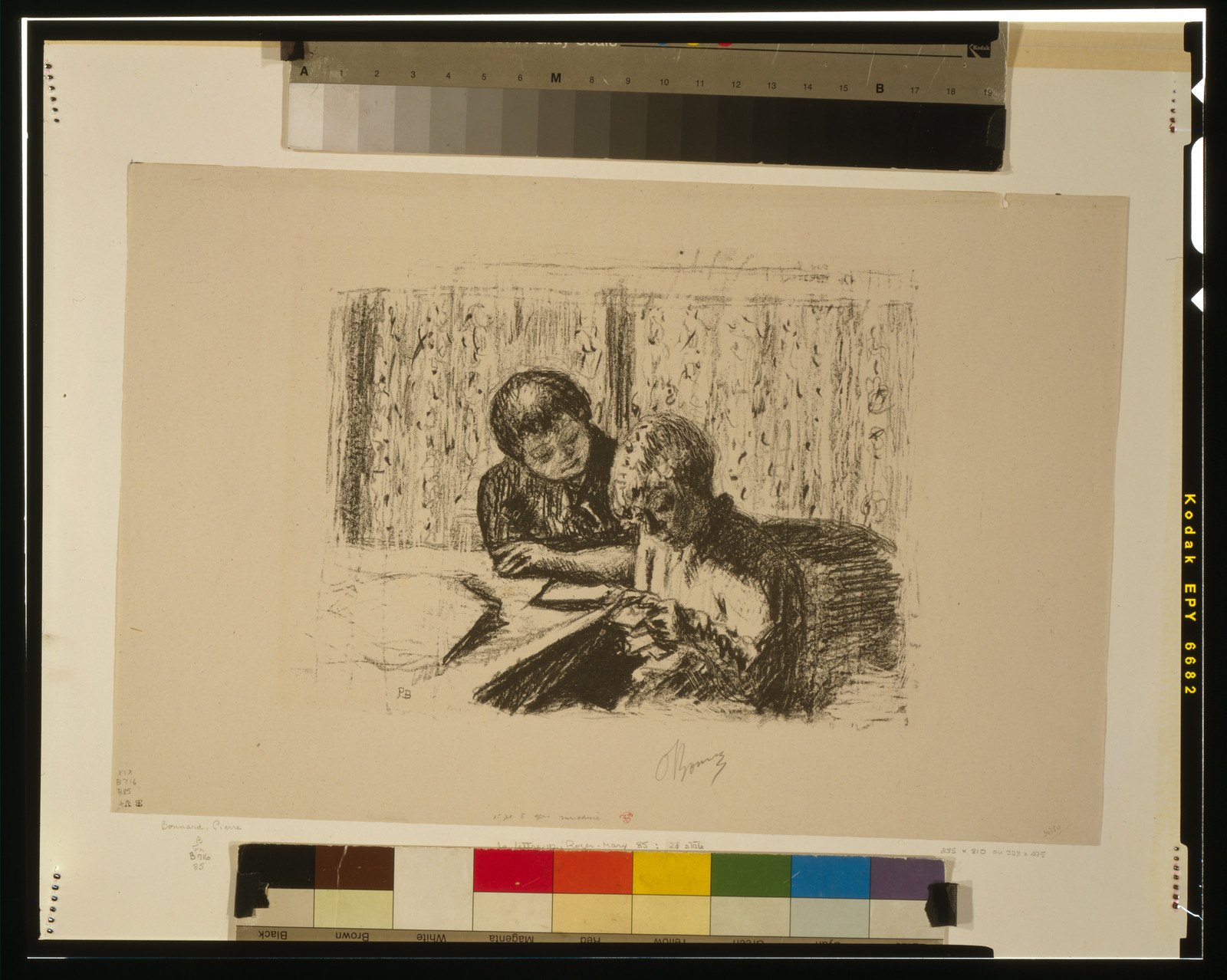[La lettre] / PB ; P. Bonnard., [ca. 1925] — antique lithograph