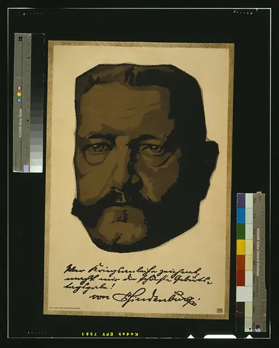 [Portrait of General Field Marshall Paul von Hindenburg] / Louis Oppenheim.