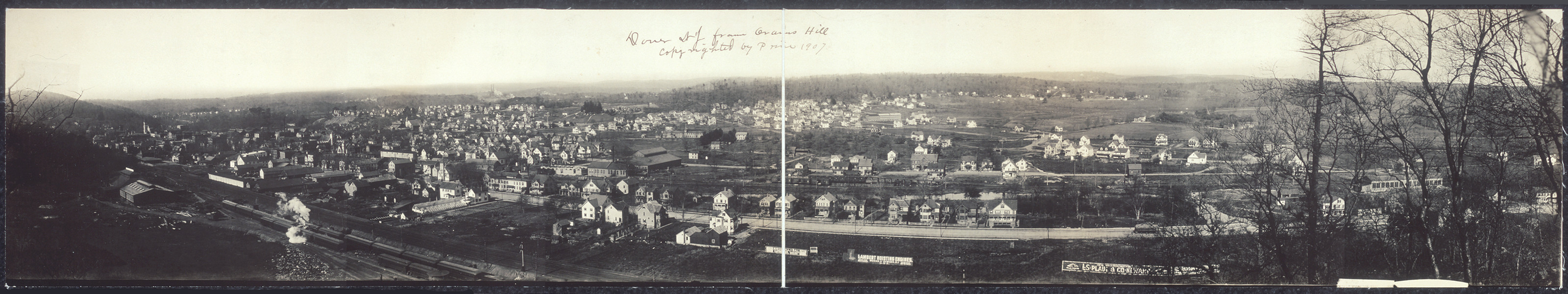 Dover, from Grams Hill, New Jersey, 1907, 1907 — historic image