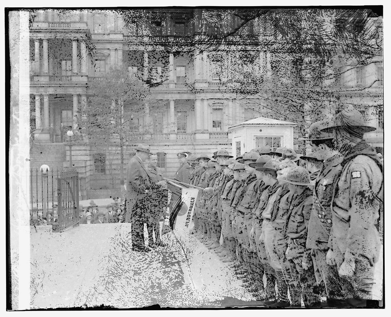 Hoover & Boy Scouts, [between 1909 and 1932] — historic photograph