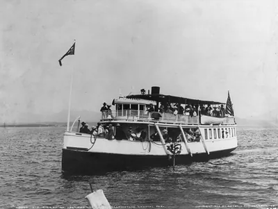Yellowstone National Park: Steamer ZILLAH on Yellowstone Lake