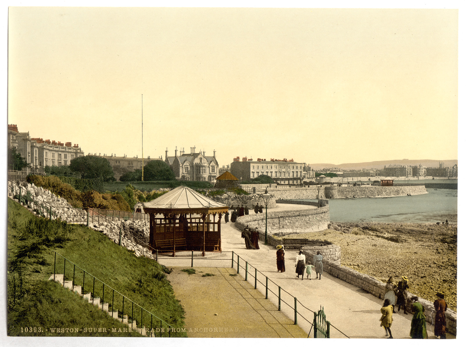 Parade (i.e. promenade) from Anchor Head Weston-super-Mare England, [between ca. 1890 and ca. 1900]. — historic print