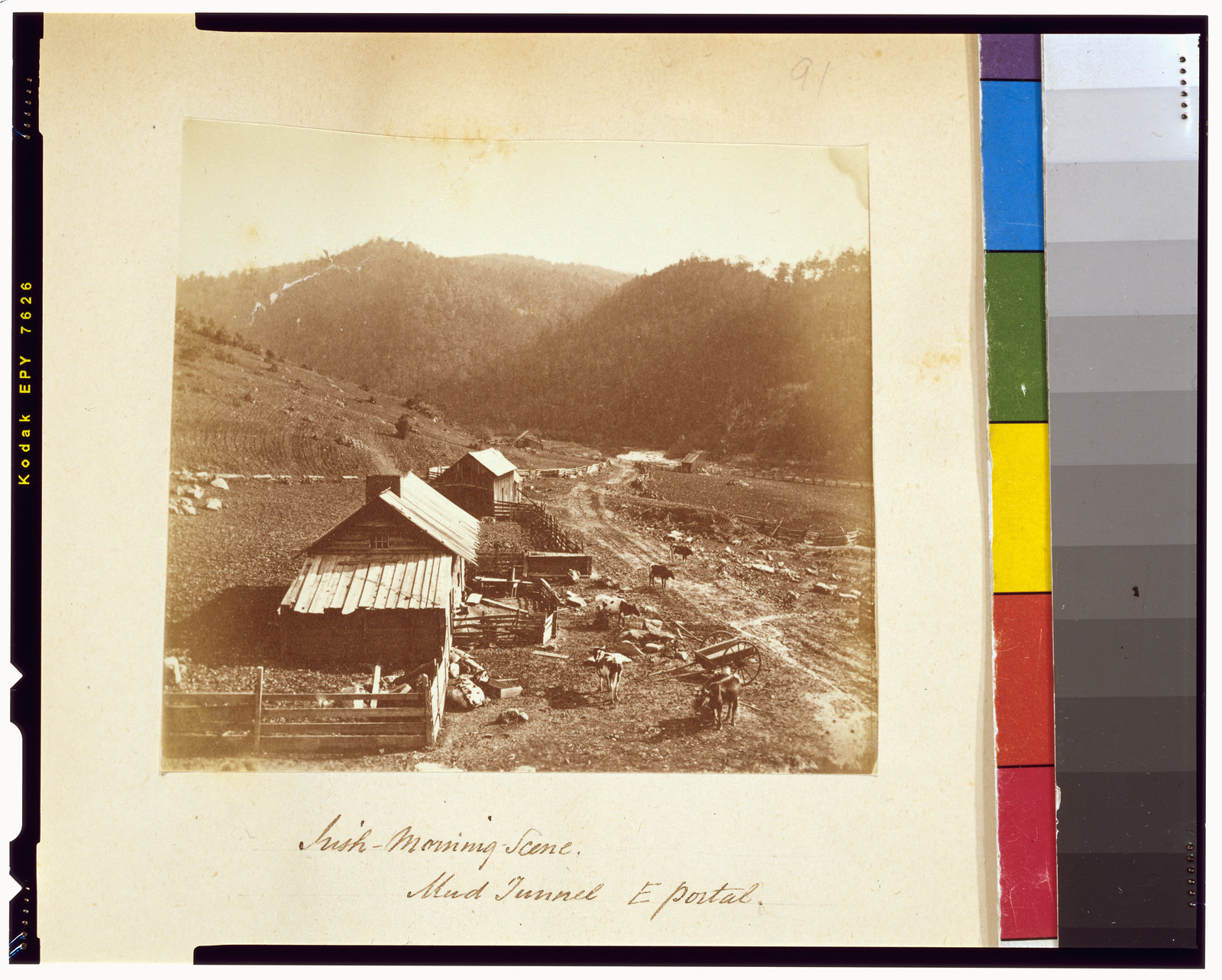 Irish morning scene. Mud Tunnel, e. portal, [1872] — historic photograph