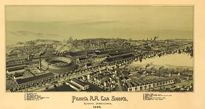 Penn'a R.R. Car Shops, Altoona, Pennsylvania, 1895