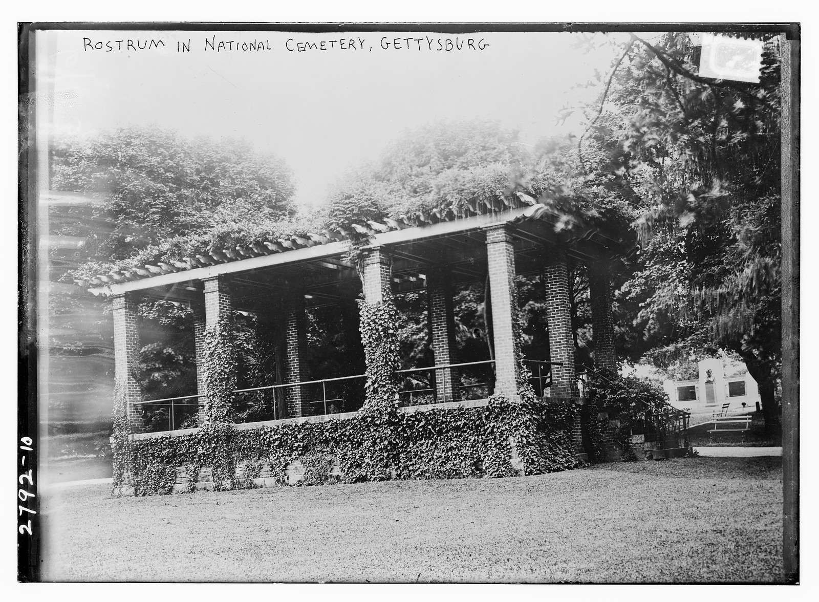Rostrum in Nat'l Cem. - Gettysburg, n/a — historic photograph
