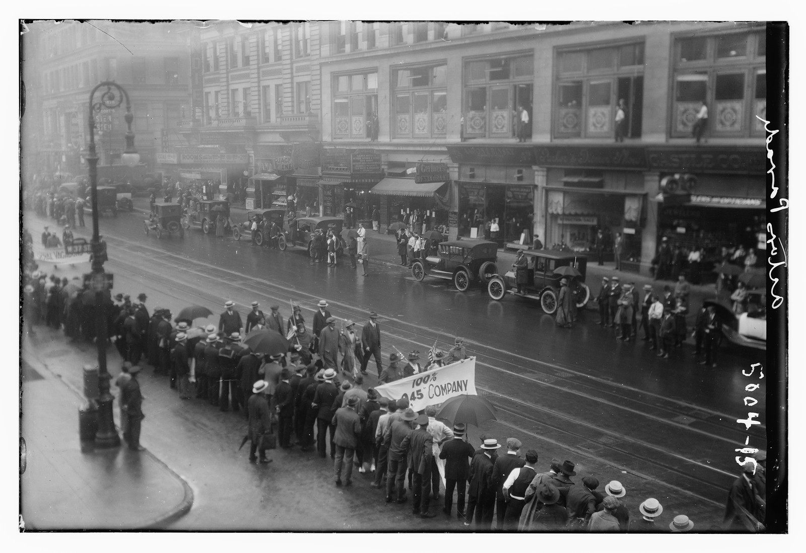 Actors parade, n/a — historic photograph
