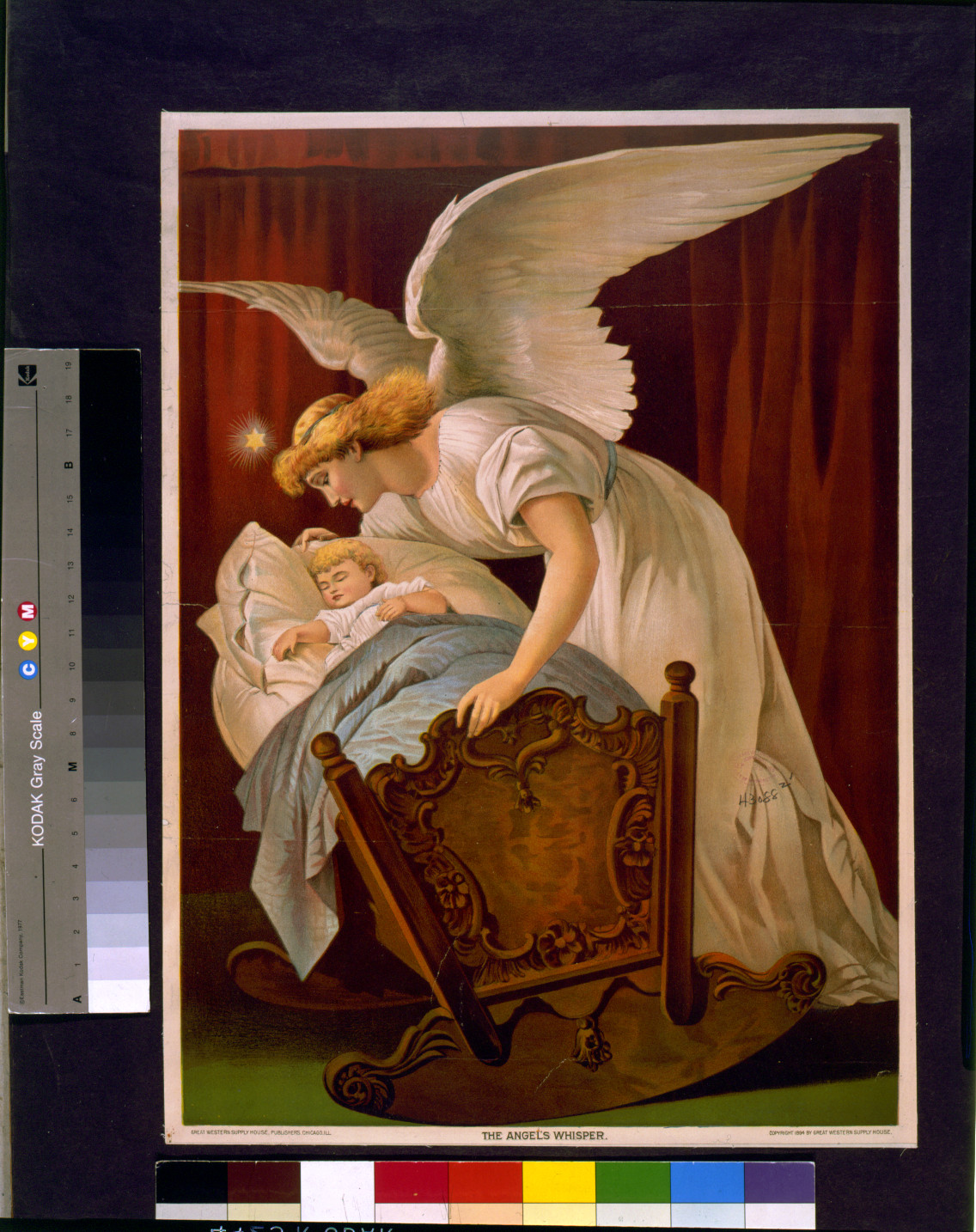 The angel's whisper, Chicago, Ill. : Great Western Supply House, publishers, c1894. — antique lithograph