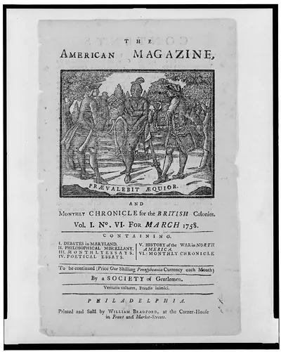 The American magazine, and monthly chronicle for the British colonies Praevalebit aequior.