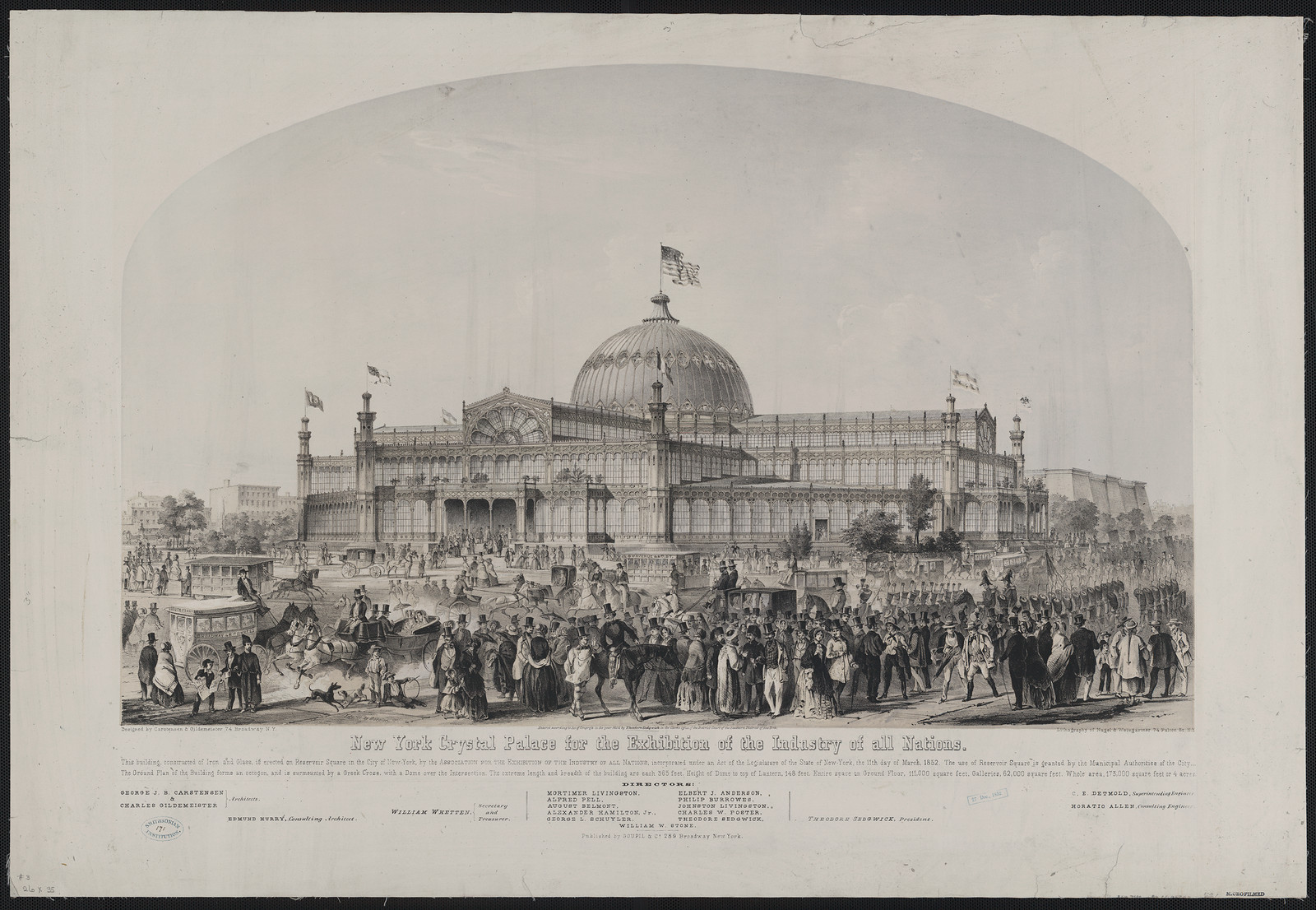 New York Crystal Palace for the Exhibition of the Industry of All Nations — historic image