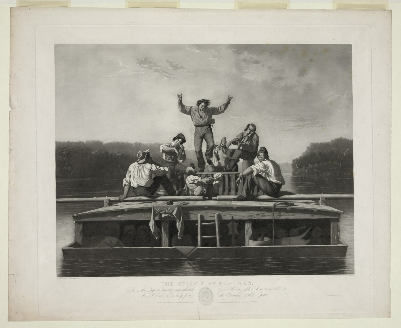 The Jolly Flat Boat Men — historic image
