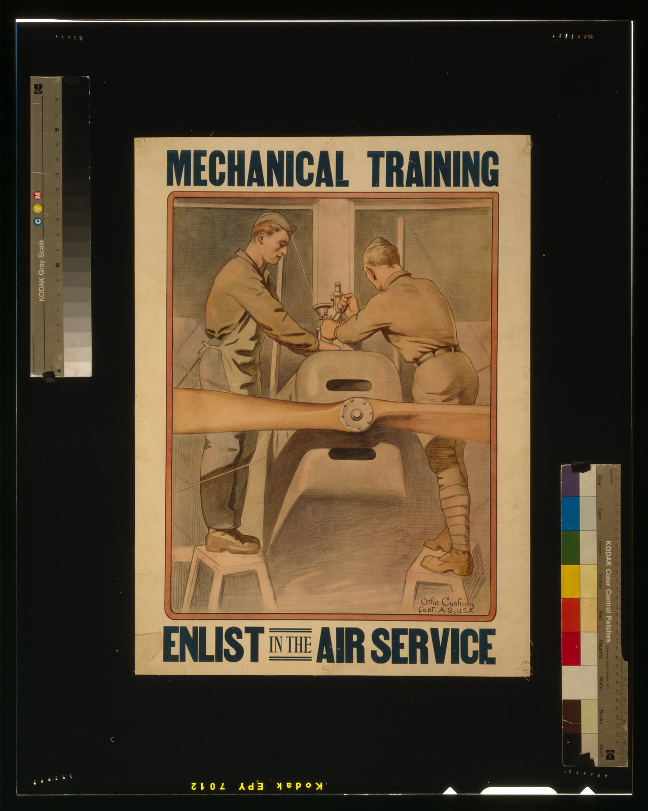 Mechanical training--Enlist in the Air Service / Otho Cushing, Capt. A.S., U.S.A., [1919] — vintage poster
